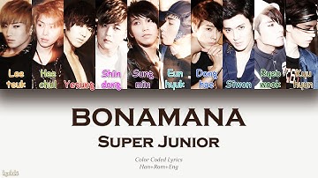 Super Junior (슈퍼주니어) – BONAMANA (미인아) (Color Coded Lyrics) [Han/Rom/Eng]