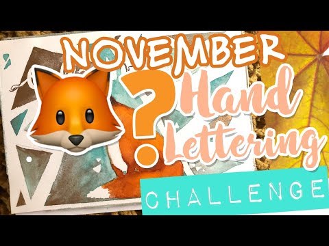 Handlettering Challenge November #letteringmitooobacht