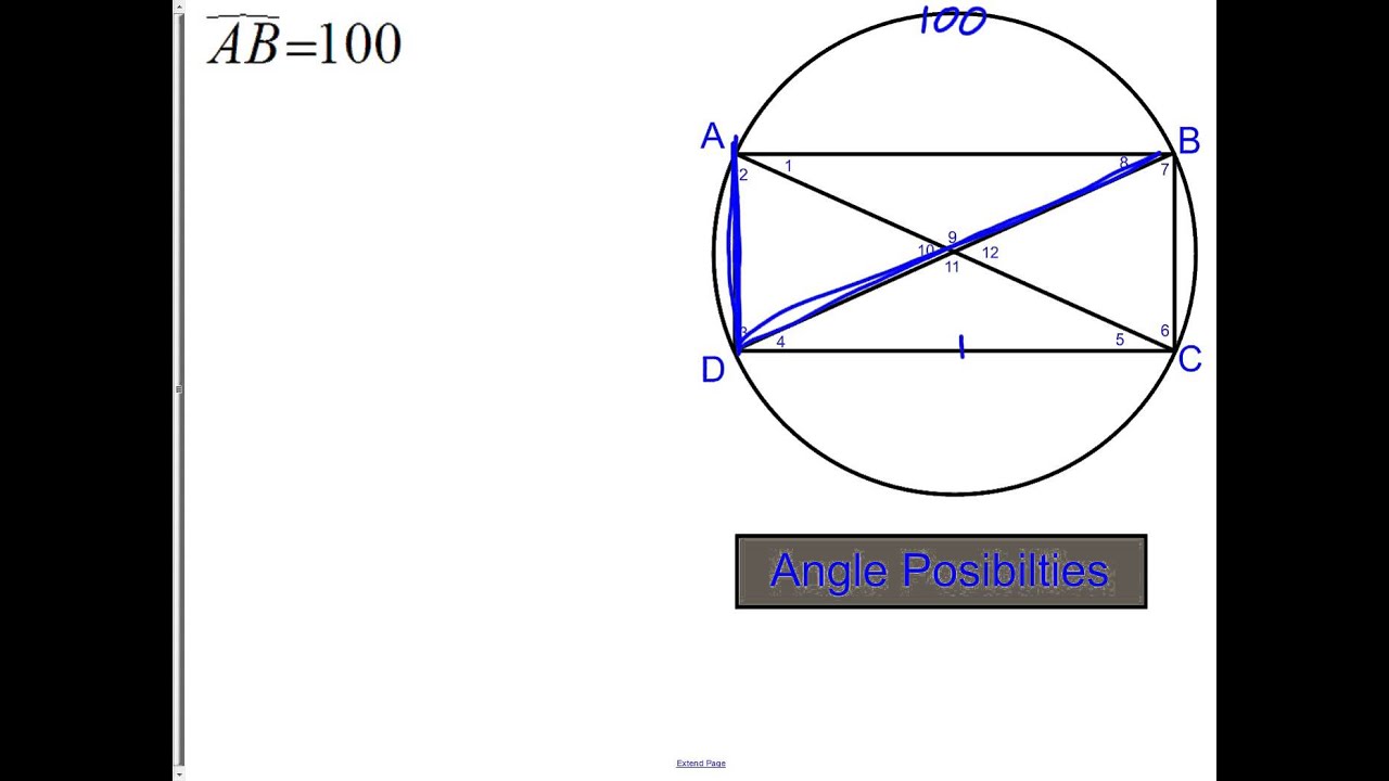 10-4 Inscribed Angles - YouTube