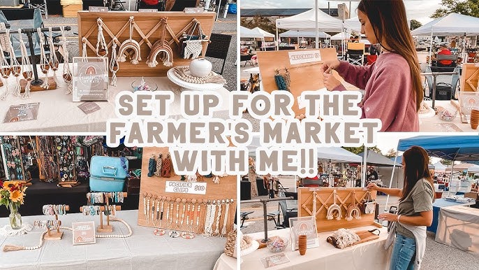 SET UP MY FARMER'S MARKET BOOTH WITH ME, Small Business  Shop Booth