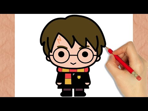 Video: Qualcuno disegna una foto di Harry Potter Boy