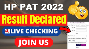 HP PAT 2022 Result (Declared) - Check Your HP PAT 2022 Result Here