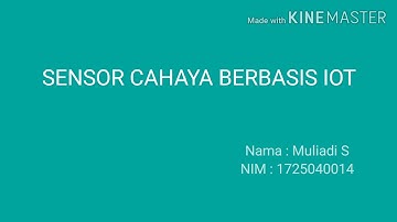 Sensor cahaya berbasis IOT