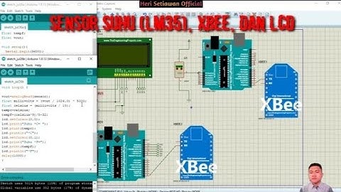 Sensor Suhu (LM35), XBEE, dan LCD