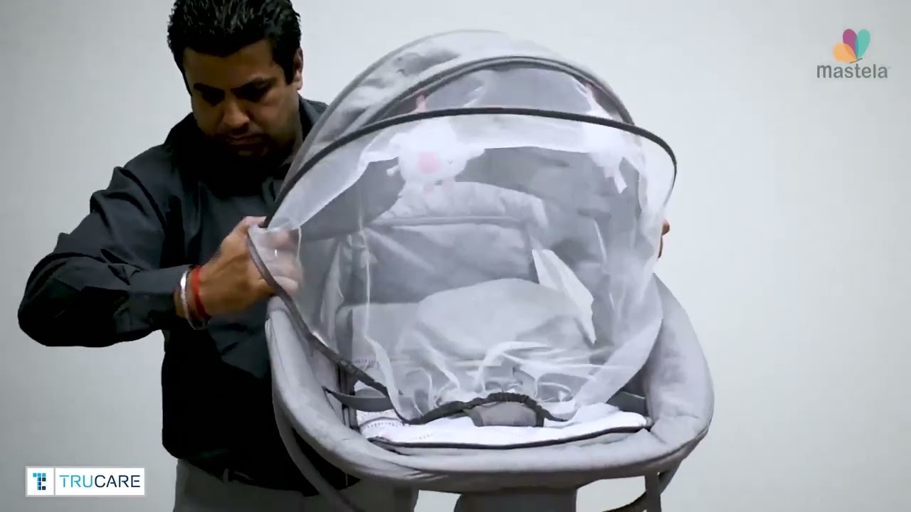 MASTELA 3-IN-1 DELUXE MULTI-FUNCTIONAL BASSINET/SWING- GREY