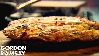 Bacon, Pea & Goat's Cheese Frittata | Gordon Ramsay