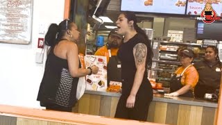 Popeyes Bouncer Has Had Enough Of This Lady | Best Public Freakouts