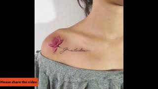 Best Tattoo Design On Collarbone For Girls | Fashionable And Modern Tattoos Ideas For Women