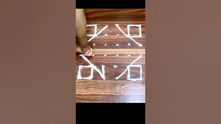 6X6 DOT RANGOLI | 6 THIPKYANCHI RANGOLI | 6 BINDI RANGOLI | BASIC RANGOLI | BEGINNER RANGOLI |