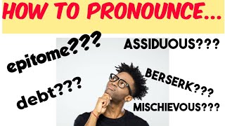 Commonly Mispronounced Words Ritesh Budden