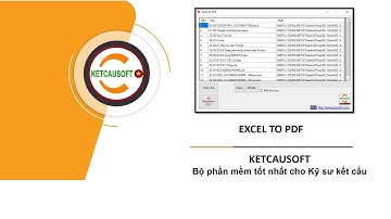 Excel To PDF - HỖ TRỢ XUẤT FILE PDF
