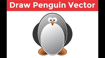 Draw Penguin Vector | CorelDraw x7,x4,x8,x20.