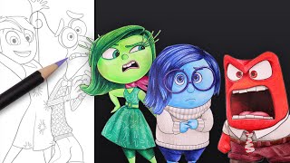 How to Color ALL Emotions from Inside Out Compilation | Inside Out Coloring Pages