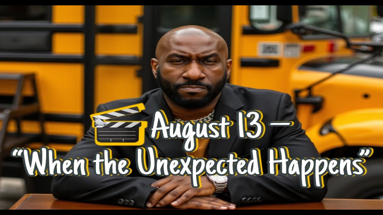 August 13 - "When the Unexpected Happens"