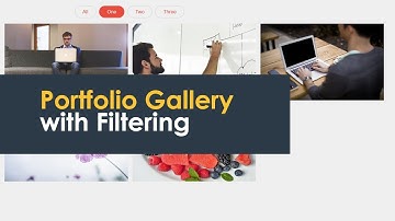 Image Gallery with Filtering Category using html css and jquery | csPoint website designing tutorial