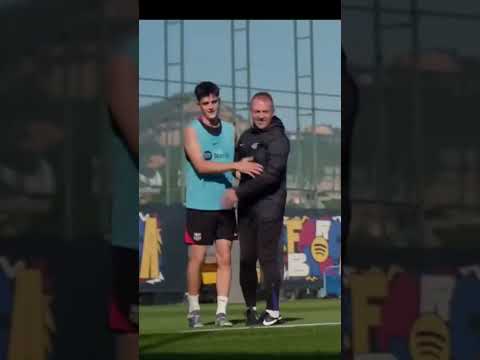 🔥🎥جافي القوي يلهث وينهار امام تدريبات فليك برشلونة كواليس Barcelona gavi tired Flick training