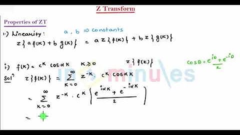 M6 | 10 | Z transform (only for Computer/IT)_Properties and sum - (Part_1)_(Part_1)