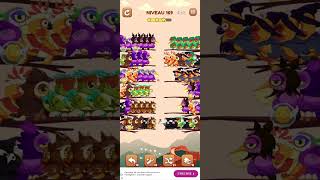 bird sort 2 color puzzle solution niveau 169 #games #gaming #puzzle #puzzlegame #androidgames