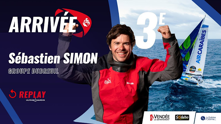 Arrivée de Sébastien Simon, 3e du Vendée Globe 2024