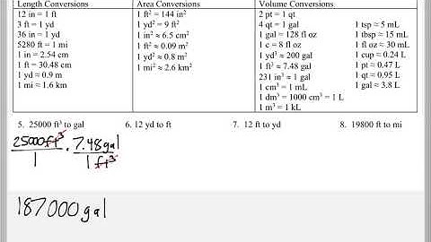 Math 118 : 1.1 #5, #6 (Mathematical Explorations Tutorial : Converting, Dimensional Analysis)