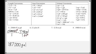 Math 118 : 1.1 #5, #6 (Mathematical Explorations Tutorial : Converting, Dimensional Analysis)