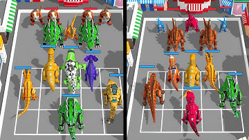 Robot Dinosaur Fight – Max Level Merge Master Gameplay | Epic Dino Battle Evolution | Part - 02