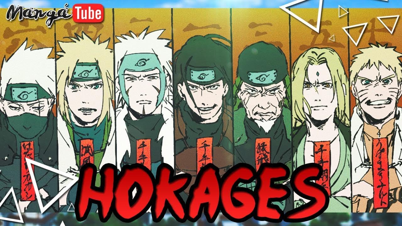 Quais são os nomes de todos os Hokages?