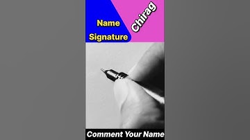 CHIRAG NAME SIGNATURE STYLE || BEST SIGNATURE FOR CHIRAG || #signature #shortsfeed #ytshorts