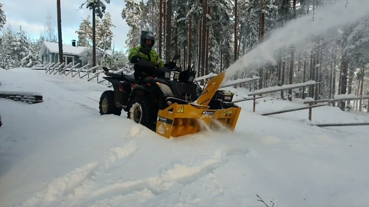 Rammy 120 Atv snowblower & Linhai 300 4x4.