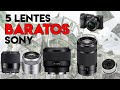 TOP 5 lentes BARATOS para cámara SONY a6000, a6100, a6300, a6400, a6500 por menos de $300