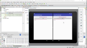 HandlerThread example (and Thread + Handler)