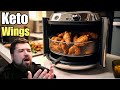 Perfect Air Fryer Garlic Parmesan Chicken Wings - Keto Perfection