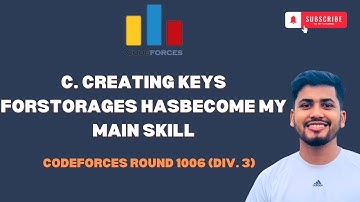 C. Creating Keys for StORages Has Become My Main Skill | Codeforces Round 1006 (Div. 3)