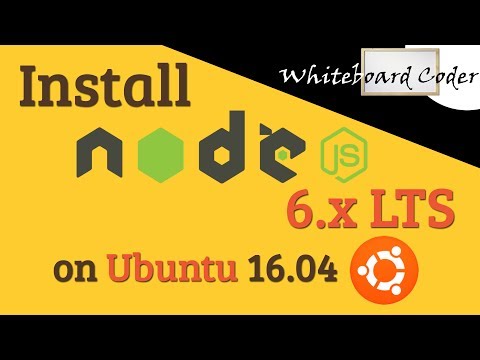 Install nodejs 6.x LTS on Ubuntu 16.04