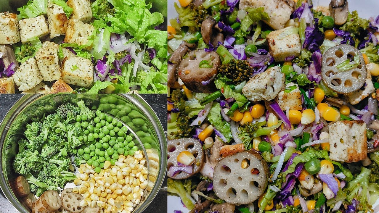 పన్నీర్ సలాడ్/High protein panner salad/Healthy panner salad for weightloss/salad recipes in telugu