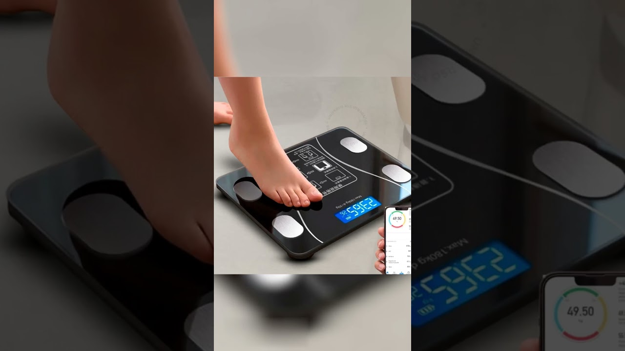 ⚖️📲 Monitore Sua Saúde com Estilo! Balança Bioimpedância Digital Profissional! 🌟