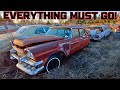 Over 100 antique cars are in this hidden junkyard everything must go