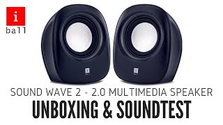 iBALL SOUND WAVE 2 UNBOXING AND SOUNDTEST | BUDGET 2.0 MULTIMEDIA SPEAKER FOR LAPTOPS AND SMARTPHONE