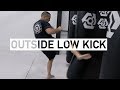 Outside low kick by martijn de jong