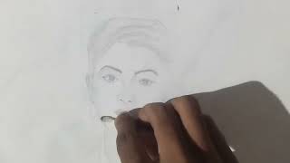 Kajal Agarwal Face Drawingpencil Sketch