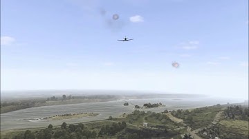 Ironfront Paradrop with Flak and plane destroyed