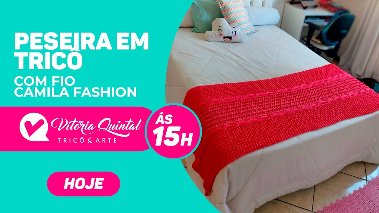 Aprenda a Fazer uma Peseira em Tricô #Coatscorrente #Knitting #tejer