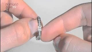 E4958 - 9K White Gold 0.91CT Diamond Eternity Ring