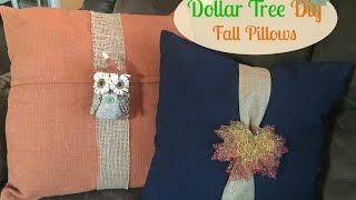 DOLLAR TREE FALL DIY | Fall Pillows!