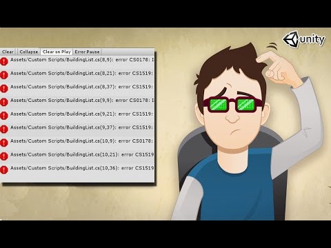 Comprendre les erreurs de la console Unity quand on débute - YouTube