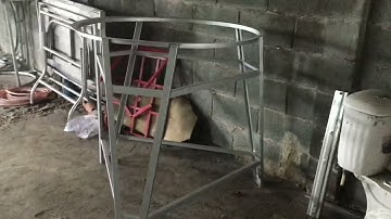 Chân cao bồn nước 1000l inox đứng, chân cao 1m bồn nước 1000l inox đứng, Hàn chân cao bồn nước.