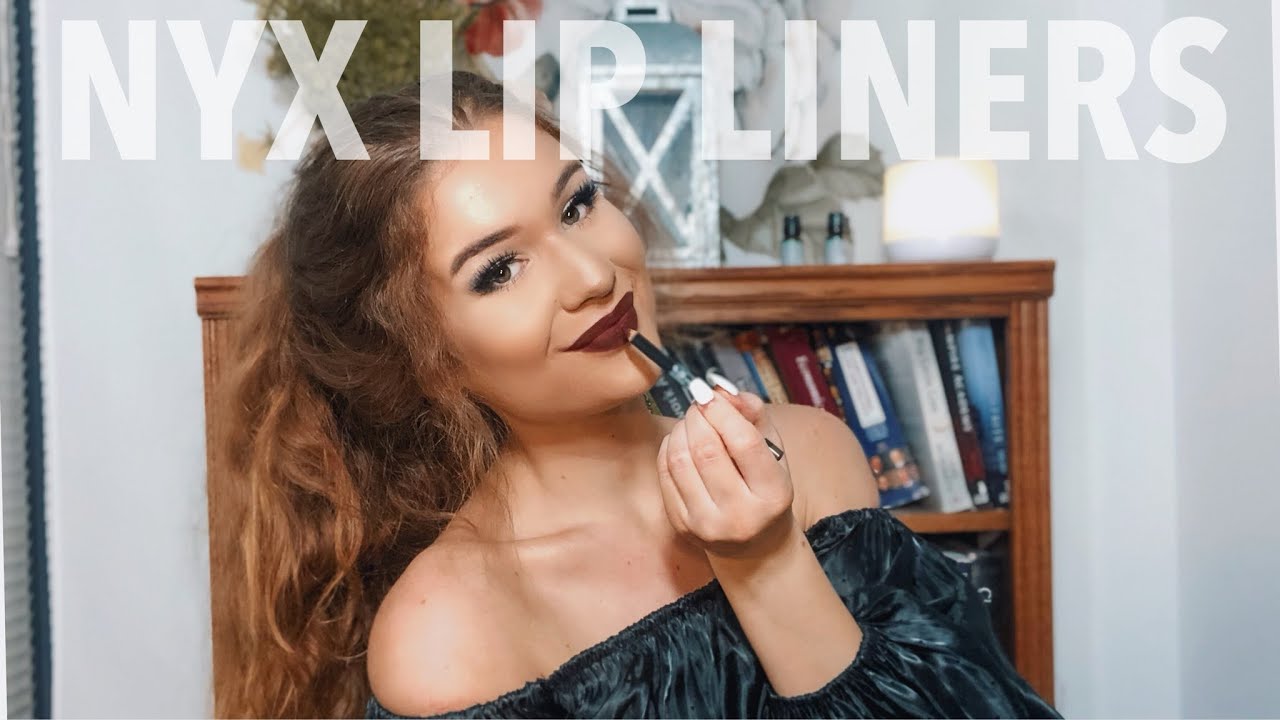 Nyx Lip Liner Swatches And Review - Youtube
