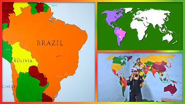 Countries of the World Song on Homemade 15-foot* Map [Animaniacs cover]