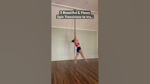 Beautiful & Flowy Pole Spins to try | Spinning Pole Shapes | Spins Pole Dance #spinningpole #shorts