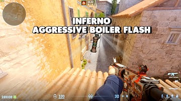 Try this aggressive flash play on inferno! #cs2  #counterstrike2 #cs2gameplay